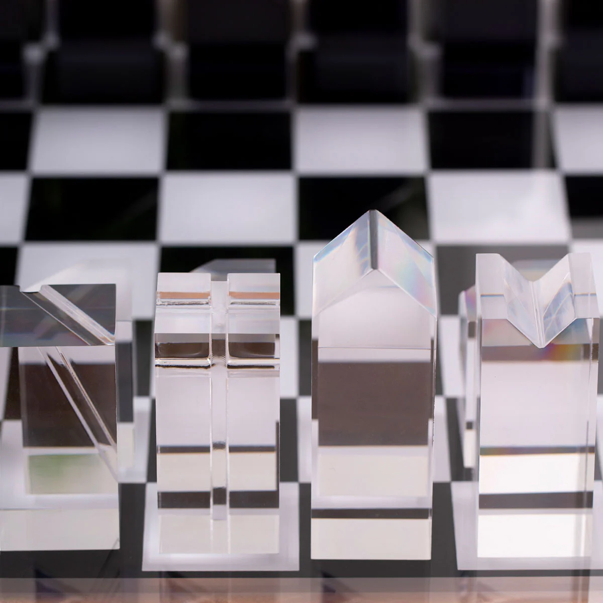 Modern Lucite Chess Set - Image 10