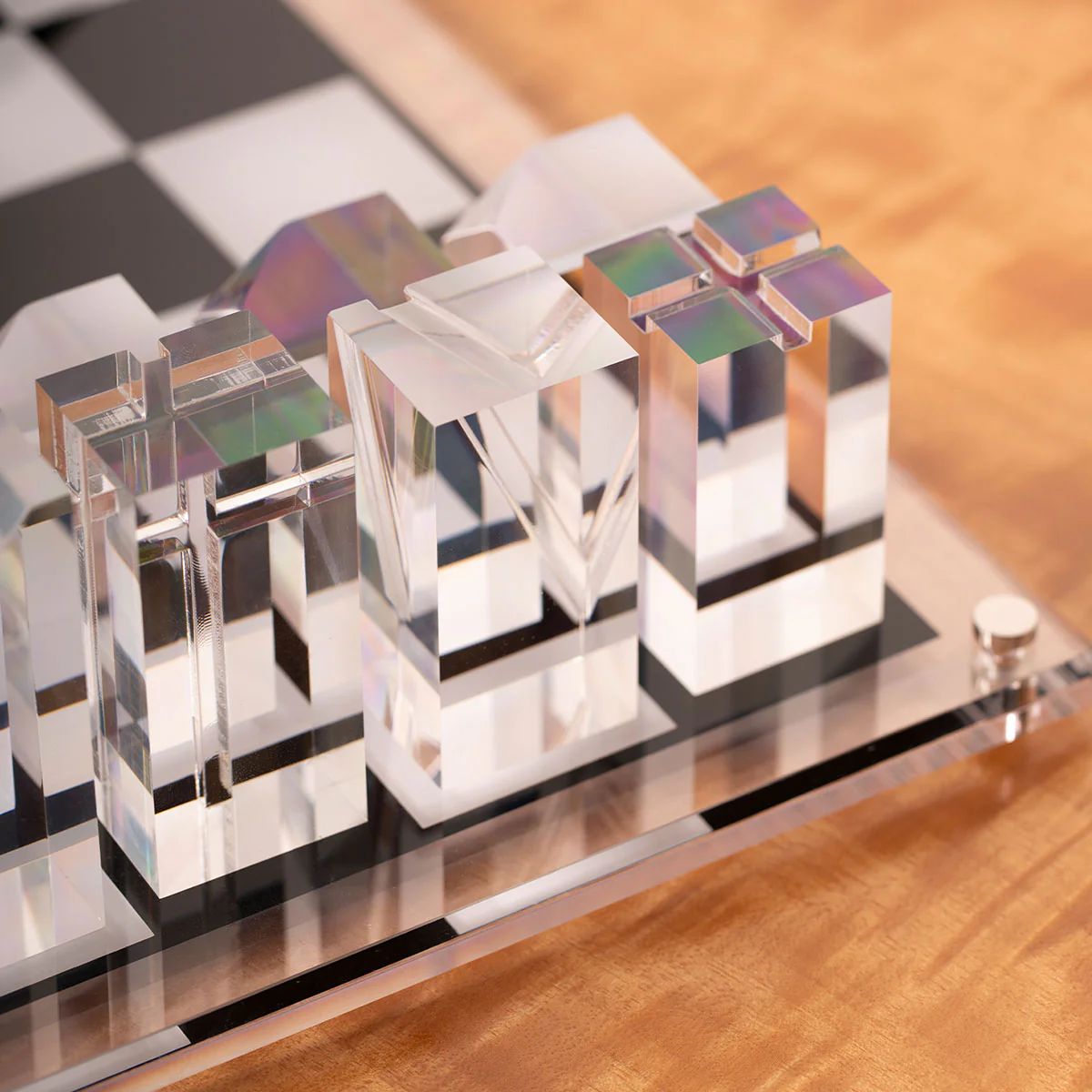 Modern Lucite Chess Set - Image 2