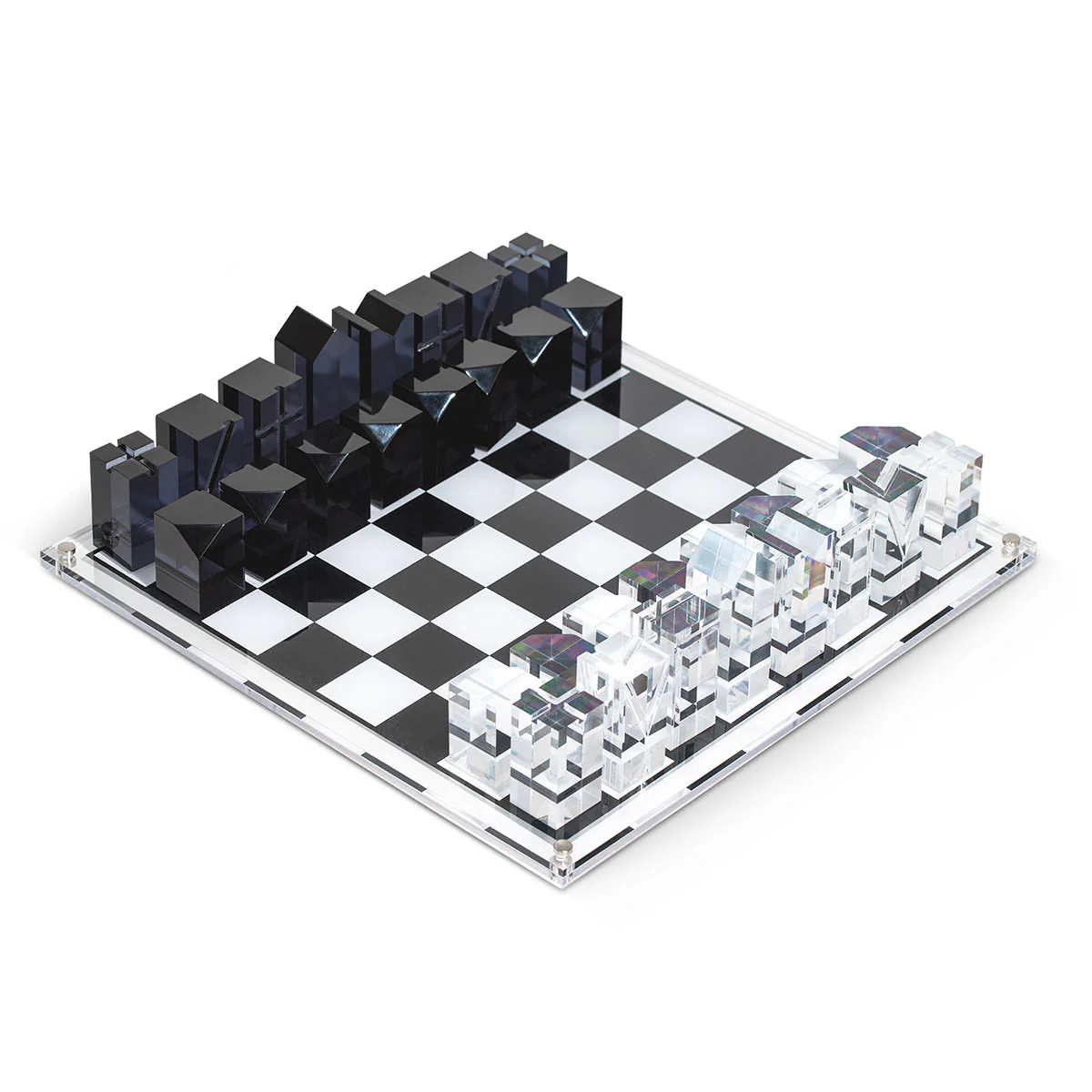 Modern Lucite Chess Set - Image 7