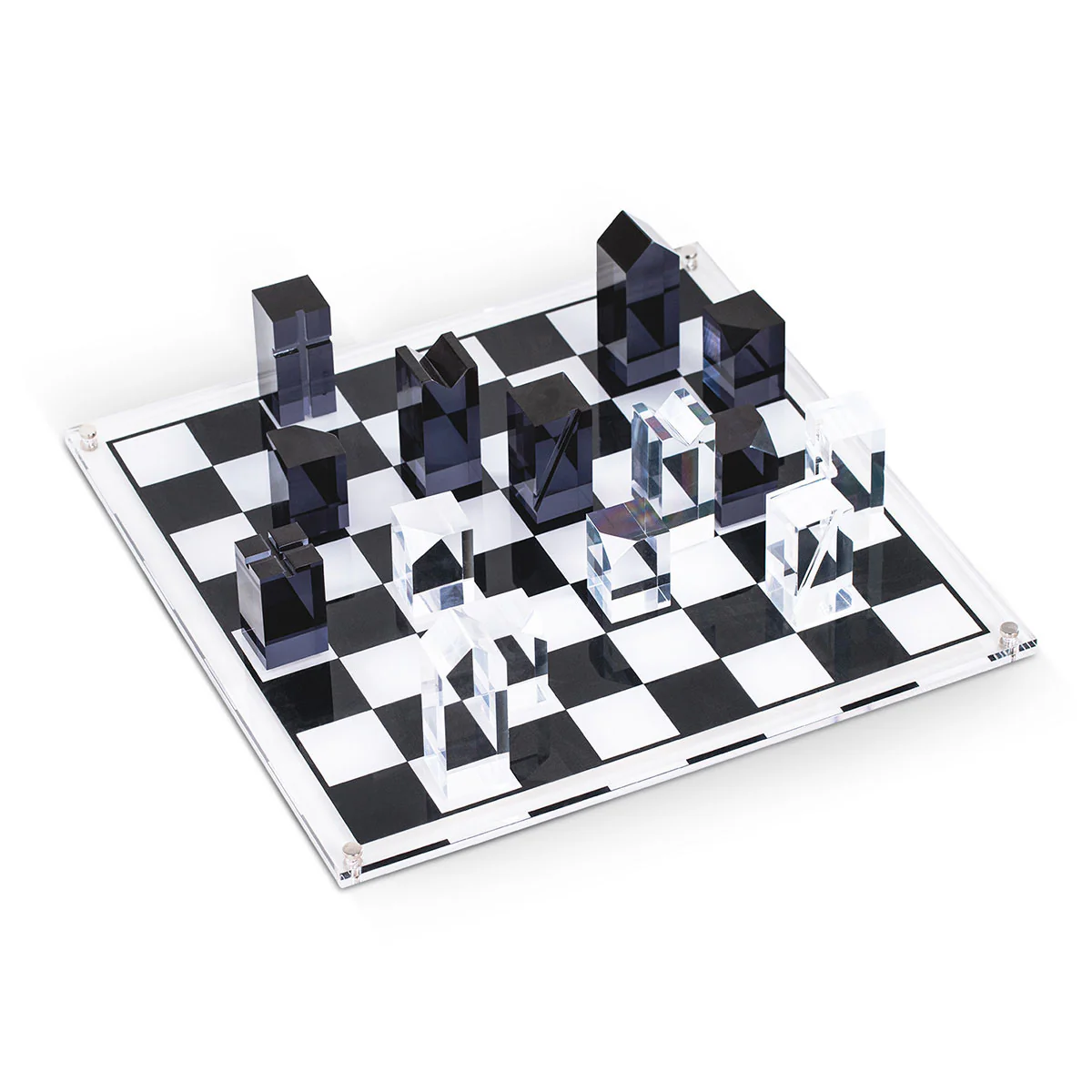 Modern Lucite Chess Set - Image 8
