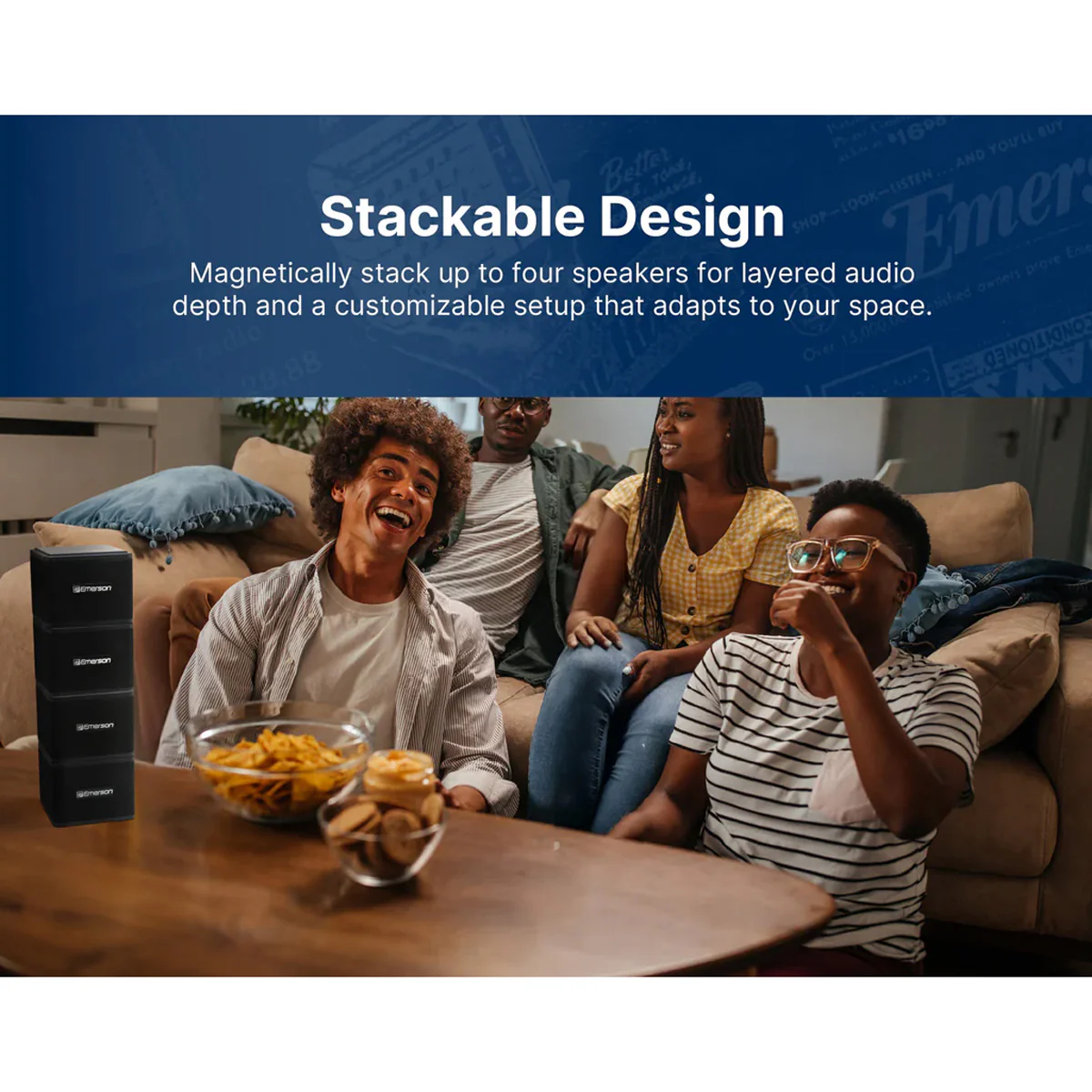 Wireless Magnetic Stacking Speaker - Image 8